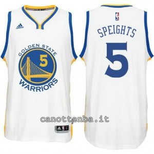 maglia marreese speights #5 golden state warriors 2014-2015 bianca