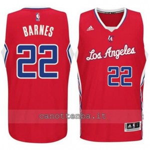 maglia matt barnes #22 los angeles clippers 2014-2015 rosso