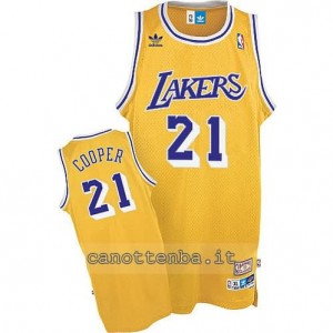 maglia michael cooper #21 los angeles lakers soul giallo