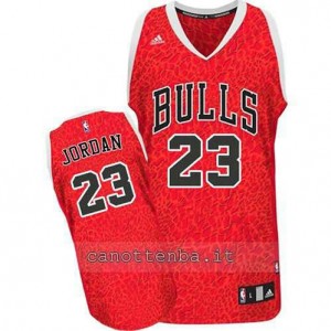 maglia michael jordan #23 chicago bulls pazzo rosso