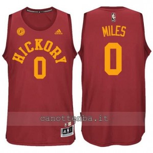 maglia miles #0 indiana pacers hickory rosso