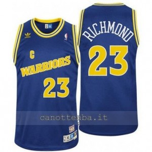maglia mitch richmond #23 golden state warriors classico blu