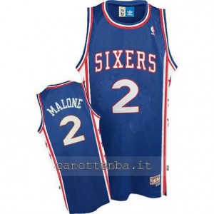 maglia moses malone #2 philadelphia 76ers soul blu