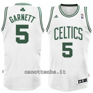 maglia nba bambino boston celtics kevin garnett #5 bianca