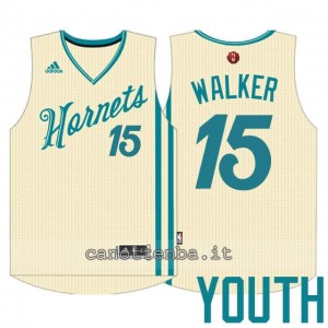 maglia nba bambino charlotte hornets kemba walker #15 natale 2015