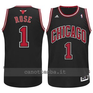 maglia nba bambino chicago bulls derrick rose #1 nero