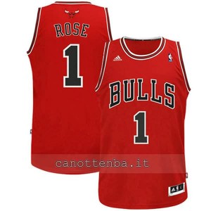 maglia nba bambino chicago bulls derrick rose #1 rosso