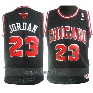 maglia nba bambino chicago bulls michael jordan #23 nero