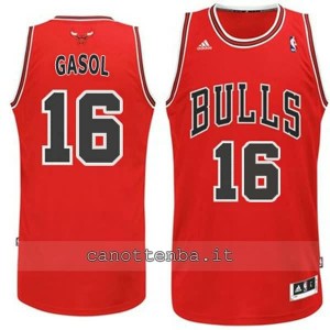 maglia nba bambino chicago bulls pau gasol #16 rosso