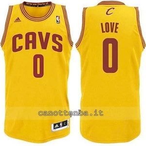 maglia nba bambino cleveland cavaliers kevin love #0 giallo
