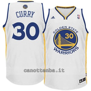 maglia nba bambino golden state warriors stephen curry #30 bianca