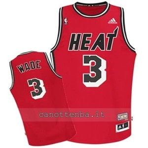 maglia nba bambino miami heat dwyane wade #3 classico