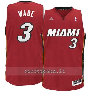 maglia nba bambino miami heat dwyane wade #3 rosso