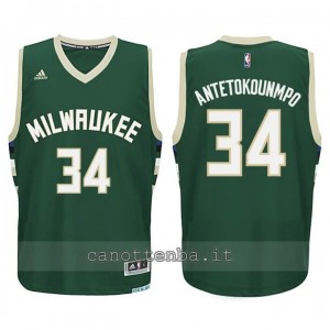 maglia nba bambino milwaukee bucks giannis antetokounmpo #34 verde