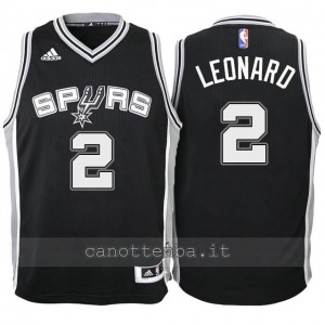 maglia nba bambino san antonio spurs kawhi leonard #2 nero