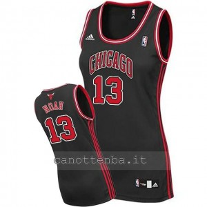 maglia nba donna chicago bulls joakim noah #13 nero