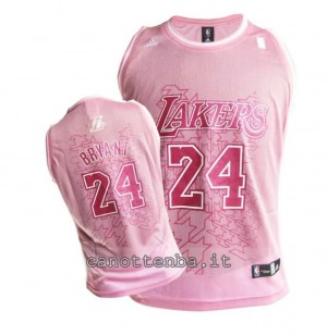 maglia nba donna los angeles lakers kobe bryant #24 rosa