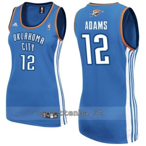 maglia nba donna oklahoma city thunder steven adams #12 blu