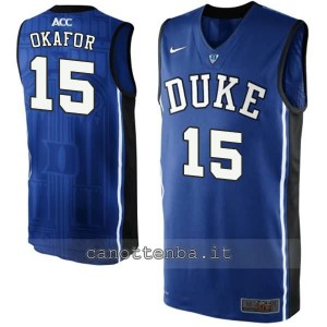 maglia ncaa duke university jahlil okafor #15 blu