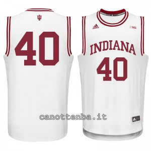 maglia ncaa indiana hoosiers cody zeller #40 bianca