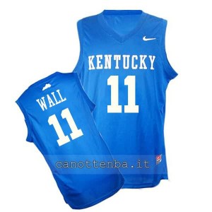 maglia ncaa kentucky wildcats john wall #11 blu