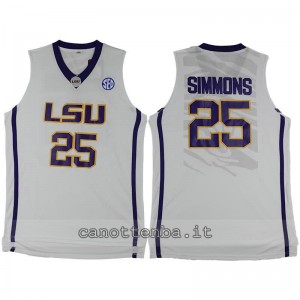 maglia ncaa louisiana state university ben simmons #25 grigio