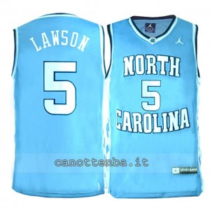 maglia ncaa north carolina tar heels ty lawson #5 blu