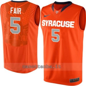 maglia ncaa syracuse orange fair #5 arancia