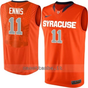 maglia ncaa syracuse orange tyler ennis #11 arancia