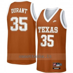 maglia ncaa texas longhorns kevin durant #35 arancia