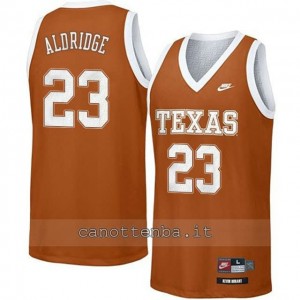 maglia ncaa texas longhorns lamarcus aldridge #23 arancia