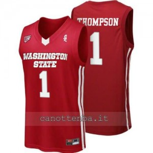 maglia ncaa washington state cougars klay thompson #1 rosso