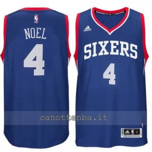 maglia nerlens noel #4 philadelphia 76ers 2014-2015 blu