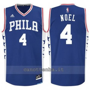 maglia nerlens noel #4 philadelphia 76ers 2015-2016 blu