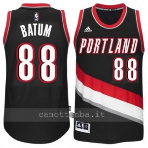 maglia nicolas batum #88 portland trail blazers 2014-2015 nero