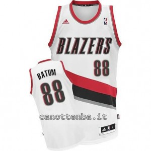 maglia nicolas batum #88 portland trail blazers revolution 30 bianca