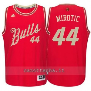 maglia nikola mirotic #44 chicago bulls natale 2015 rosso