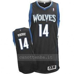 maglia nikola pekovic #14 minnesota timberwolves revolution 30 nero