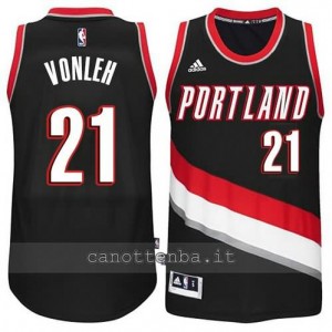 maglia noah vonleh #21 portland trail blazers 2014-2015 nero