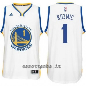 maglia ognjen kuzmic #1 golden state warriors 2014-2015 bianca