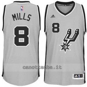 maglia patty mills #8 san antonio spurs 2014-2015 grigio