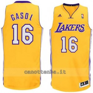 maglia pau gasol #16 los angeles lakers revolution 30 giallo