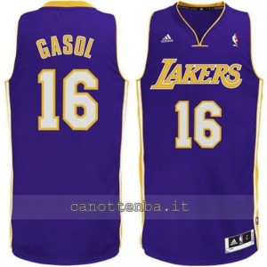 maglia pau gasol #16 los angeles lakers revolution 30 porpora