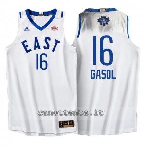 maglia pau gasol #16 nba all star 2016 bianca