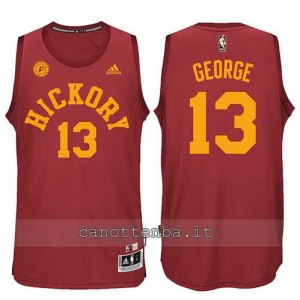 maglia paul george #13 indiana pacers hickory rosso