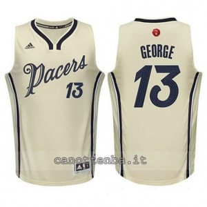 maglia paul george #13 indiana pacers natale 2015 giallo