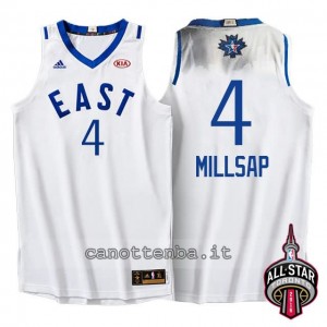 maglia paul millsap #4 nba all star 2016 bianca