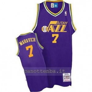 maglia pete maravich #7 utah jazz porpora