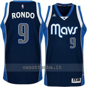 maglia rajon rondo #9 dallas mavericks alternato blu