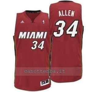 maglia ray allen #34 miami heat revolution 30 rosso